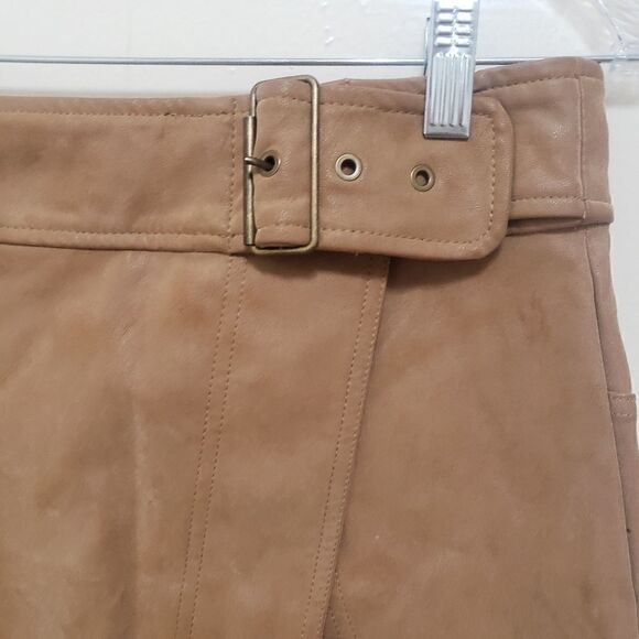 Free People Leather Mini Skirt Size 2 - Picture 3 of 9